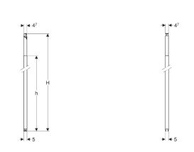 Стойка Geberit Duofix в высоту помещения 111.088.00.1