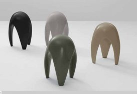 Стілець дизайнерський Kerasan Artwork Moscardino зелений матовий 470214