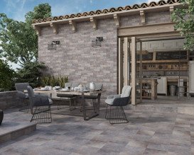 Ступень угловая с капиносом Paradyz Viano Grys Kapinos Stopnica Narozna 33х33 см Z---330X330-1-VIAN.GRKN