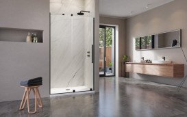 Створка душевой двери Radaway Furo Black DWJ 100 L раздвижная 52,2х200 см левая черный/прозрачное стекло 10107522-54-01L