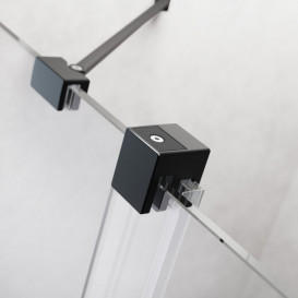 Створка душових дверей Radaway Furo Black DWJ 130 L розсувна 67,2х200 см ліва чорний/прозоре скло 10107672-54-01L