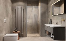 Створення душових дверей Radaway Furo DWJ RH 44.2х200 см розсувна права хром/прозоре скло 10107442-01-01RU