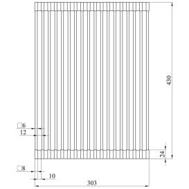 Сушилка для посуды Kroner KRP Matte-SCH4331-1 нержавеющая сталь/силикон черный CV028240