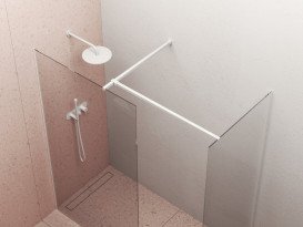 T-подібне з'єднання для душової кабіни Ravak Walk-In метал білий матовий GWD01000E008