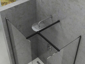 T-подібне з'єднання для душової кабіни Ravak Walk-In метал чорний GWD010003025