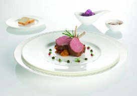 Тарілка кругла Villeroy & Boch Stella Hotel Ø28 см преміум фарфор білий 16-3272-2630