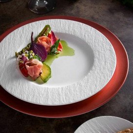 Тарелка круглая Villeroy & Boch The Rock Ø27 см премиум фарфор белый 16-4077-2620