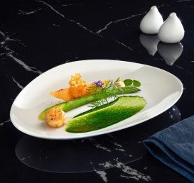 Тарелка овальная полуглубокая Villeroy & Boch Stella Cosmo 30х20 см премиум фарфор белый 16-4090-2765