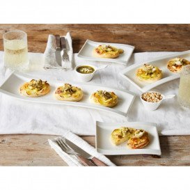 Тарілка прямокутна плоска Villeroy & Boch NewWave 18х15 см преміум фарфор білий 10-2525-2660