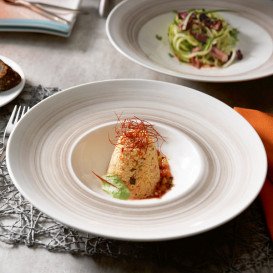 Тарілка з поглибленням Villeroy & Boch Amarah Red Sun 29 см слонова кістка 16-4020-2700