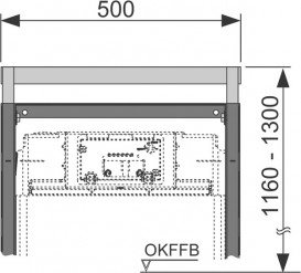 Телескопическое крепление для модуля TECE Teceprofil к стене нержавеющая сталь 9380002