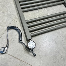 ТЕН для сушки для рушників Terma Moa 400 Вт кабель спіральний з вилкою хром WEMOA04TCROU