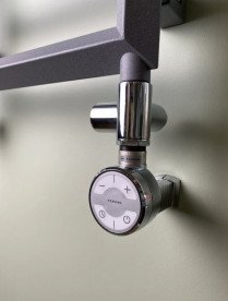 ТЕН для сушки для рушників Terma Moa 400 Вт прихований монтаж кабелю хром WEMOA04TCROM