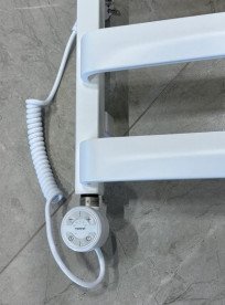 ТЕН для сушки для рушників Terma Moa 600 Вт кабель спіральний з вилкою RAL 9016 білий WEMOA06T916U