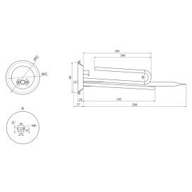 Тэн для водонагревателя Kroner Runder 2000 Вт CV031636