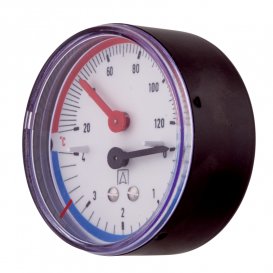 Термоманометр Afriso ТМ 80 мм 0-10 бар 20-120°C ½'' аксиальный 63343