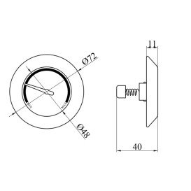 Термометр для водонагрівача Kroner Runder CV031641