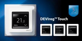 Терморегулятор для теплого пола Devi DEVIreg Touch слоновая кость 140F1078