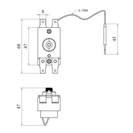 Термореле для водонагрівача Kroner 16А CV031619