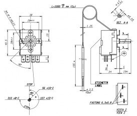 Термостат Afriso TR2 50°-300°С 1000 мм 540020