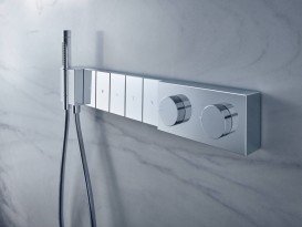 Термостат для душу Hansgrohe Axor Edge 5 споживачів з алмазної огранюванням 46731000