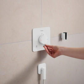 Термостат для душу прихованого монтажу Hansgrohe Ecostat Comfort Q 2 споживача білий матовий 33717700