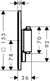 Термостат для душа скрытого монтажа Hansgrohe Ecostat Comfort Q 2 потребителя белый матовый 33717700