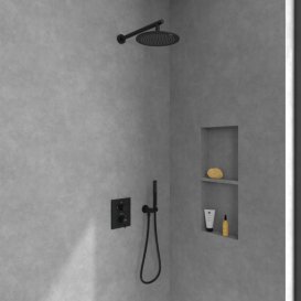 Термостат для душа Villeroy & Boch Conum встраиваемый матовый черный TVS127002000K5