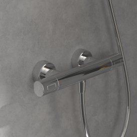 Термостат для душу Villeroy & Boch Universal Taps & Fittings двовентильний хром TVS00001700061