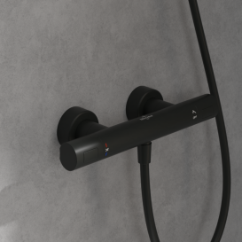 Термостат для душа Villeroy & Boch Universal Taps & Fittings двухвентильный матовый черный TVS000017000K5