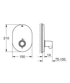 Центральный термостат для душа встраиваемый Grohe Grohtherm Special хром 29096000