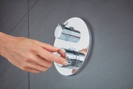 Термостат для душа встраиваемый Grohe Grohtherm двухвентильный на два положения латунь хром 24076000
