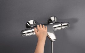 Термостат для ванной Grohe Grohtherm 1000 двухвентильный хром 34816003