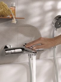 Термостат для ванной Grohe QuickFix Precision Trend двухвентильный хром 34227002