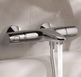 Термостат для ванной Grohe QuickFix Precision Trend двухвентильный хром 34227002