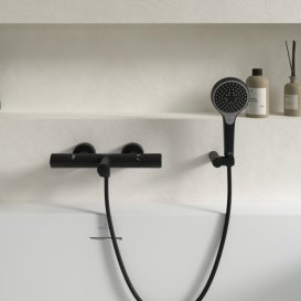 Термостат для ванної кімнати Villeroy & Boch Universal Showers двовентильний матовий чорний TVS000035000K5