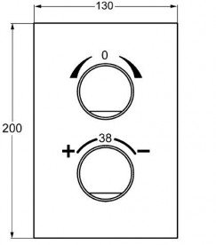 Термостатический смеситель для душа Hansa Therm с внутренней частью латунь хром 0807 0101