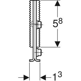 Транспортировочный крепеж Geberit GIS сталь 461.089.00.1
