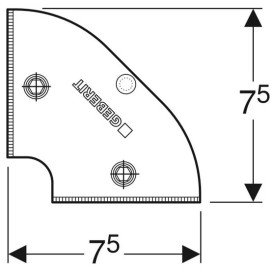 Транспортировочный крепеж Geberit GIS сталь 461.089.00.1