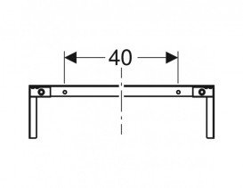 Траверса Geberit Duofix для крепления элементов для расстояния между стойками от 135 см 111.046.00.1