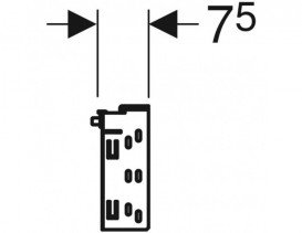 Траверса Geberit Duofix для крепления элементов для расстояния между стойками от 135 см 111.046.00.1