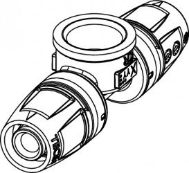 Тройник TECE TECElogo-Push с внутренней резьбой 16хRp 1/2''х16 бронза/кремниевая бронза 8713402