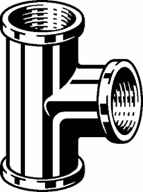 Тройник Viega 1622 Rp½хRp½хRp½ латунь хромированная 105525