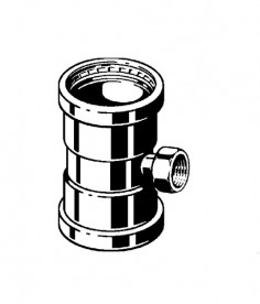 Тройник Viega Sanpress Inox G 0217.2XL с SC‑Contur 88,9хRp2х88,9 нержавеющая сталь 578480