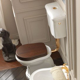 Труба для подключения низкого бачка Kerasan Retro/Waldorf золото 750491