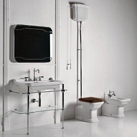 Труба сливная для высокого бачка Kerasan Waldorf/Retro хром 754790