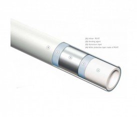 Труба універсальна багатошарова TECE TECElogo PE-RT / Al / PE-RT 20х2,25 мм бухта 100 м 8705020