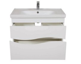 Тумба Аквародос Альфа 100 см с раковиной Frame ДСП/МДФ белый АР000040176