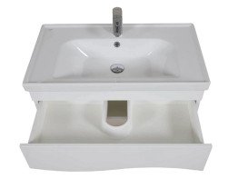 Тумба Аквародос Альфа 100 см с раковиной Frame ДСП/МДФ белый АР000040176