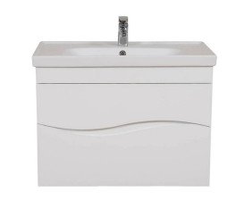 Тумба Аквародос Альфа 100 см с раковиной Frame ДСП/МДФ белый АР000040176